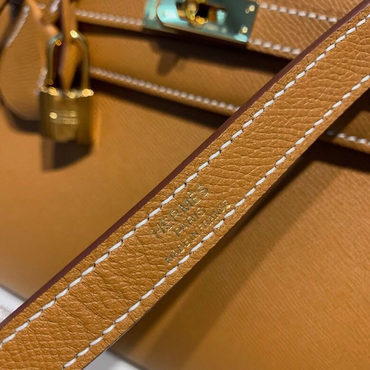 Hermes Kelly Gold Gold Toned Hardware / - Image 13