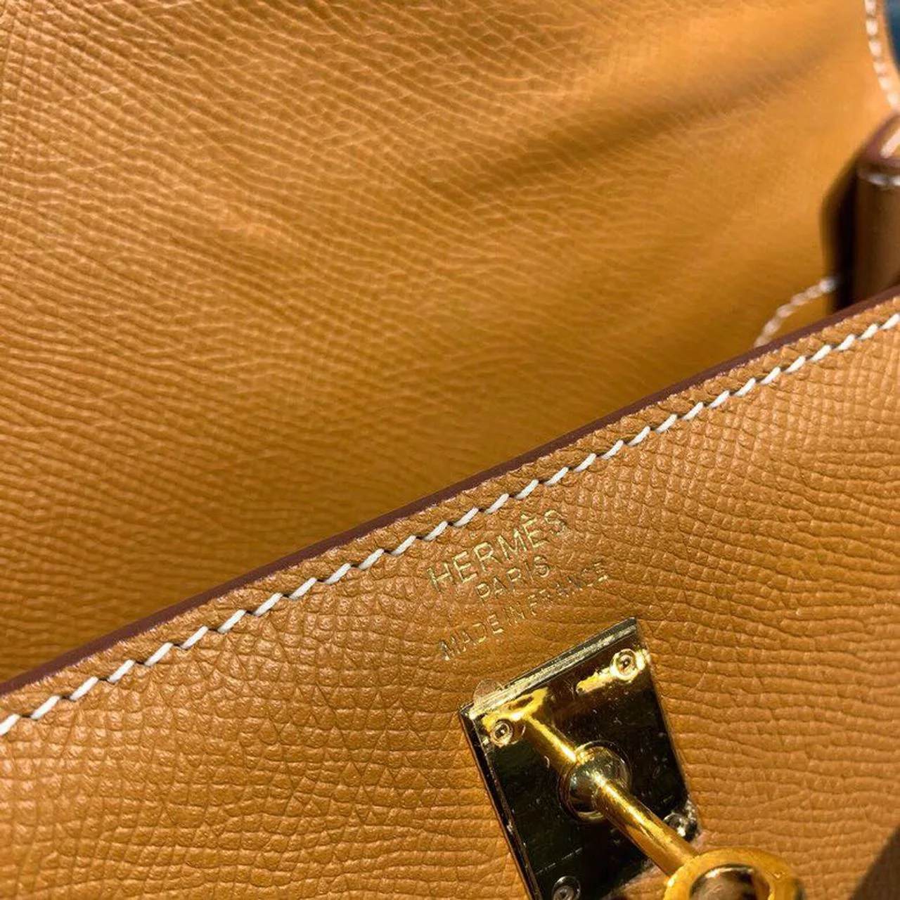 Hermes Kelly Gold Gold Toned Hardware / - Image 10