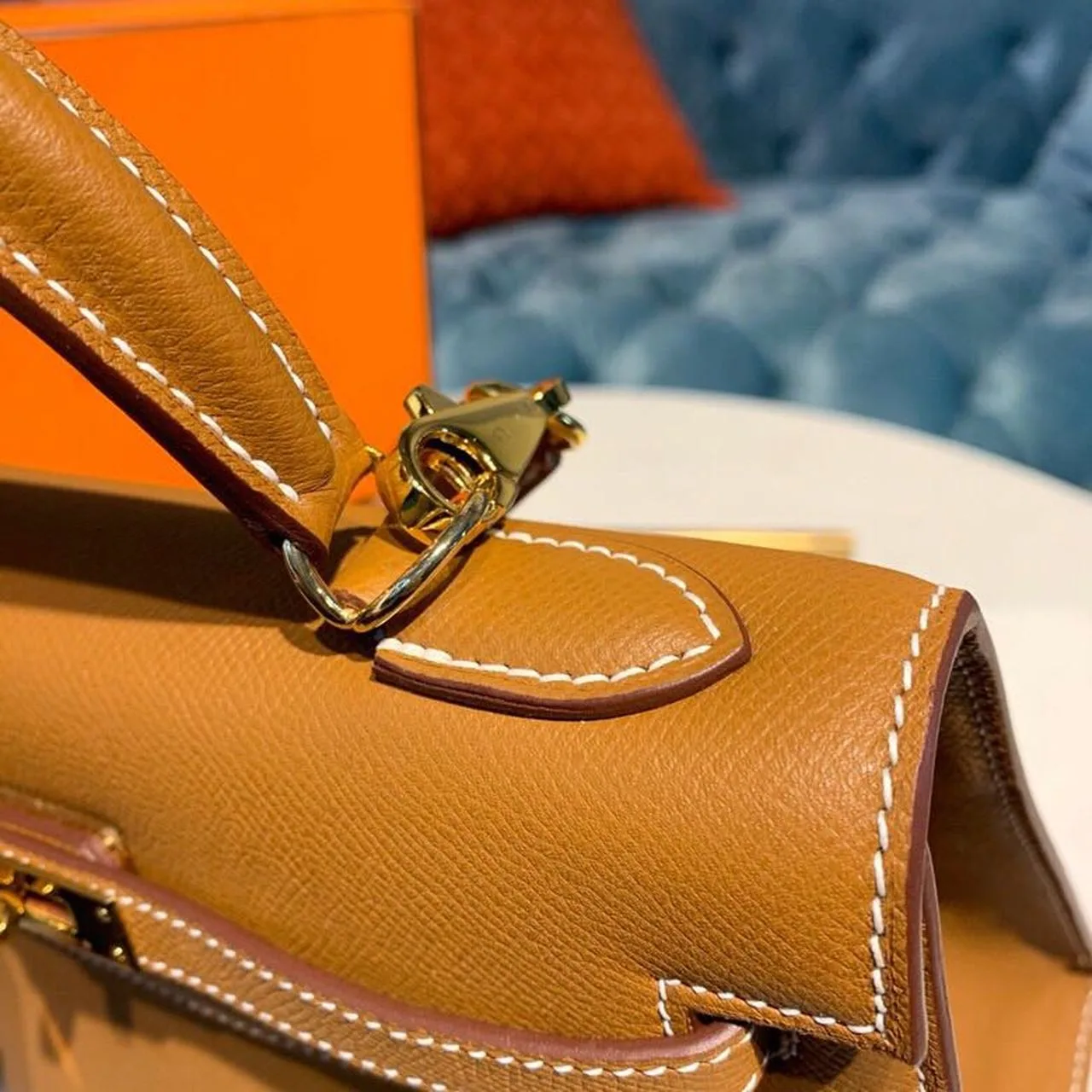 Hermes Kelly Gold Gold Toned Hardware / - Image 12