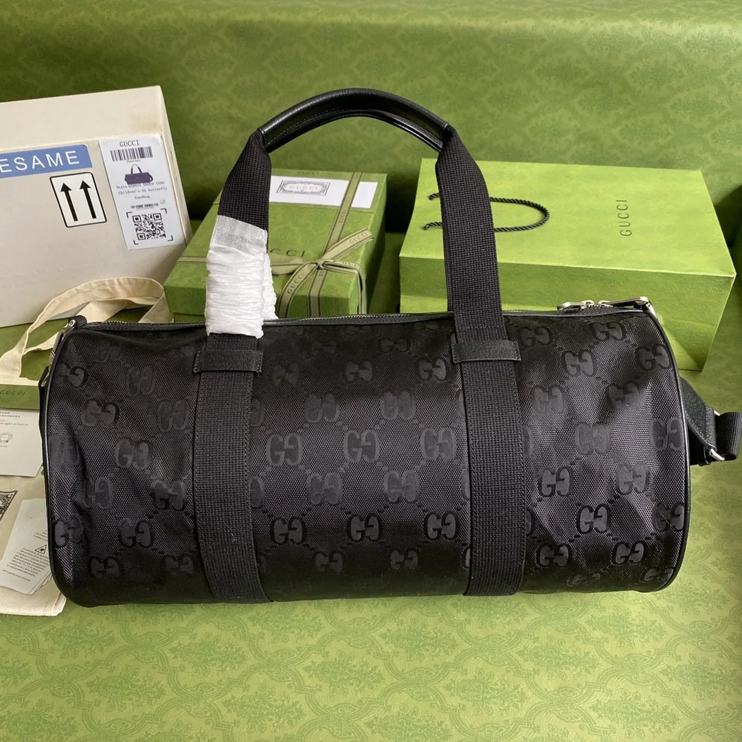 Gucci Off The Grid Duffle Bag Black GG Nylon / - Image 4
