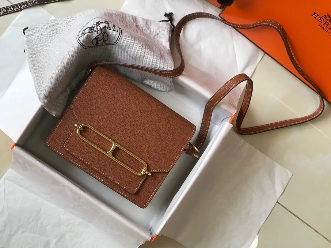 Hermes Mini Evercolor Sac Roulis 19 Brown - Image 7