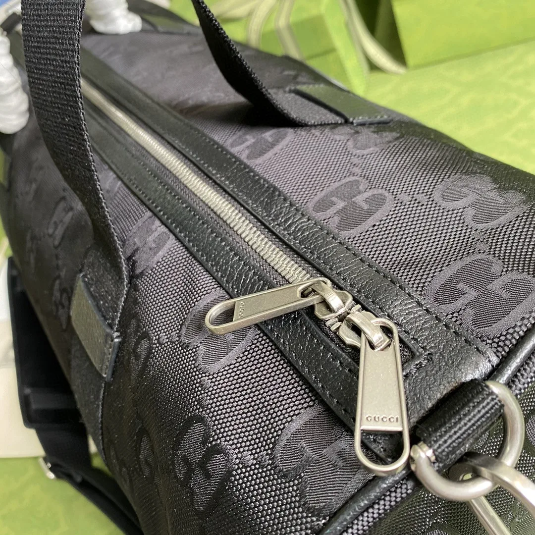 Gucci Off The Grid Duffle Bag Black GG Nylon / - Image 6
