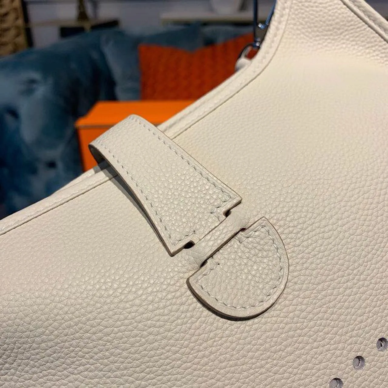 Hermes Evelyne III GM Bag White / - Image 4
