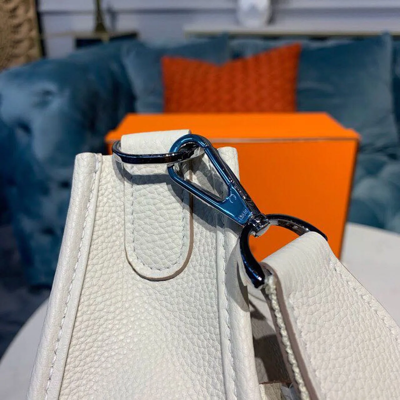 Hermes Evelyne III GM Bag White / - Image 6