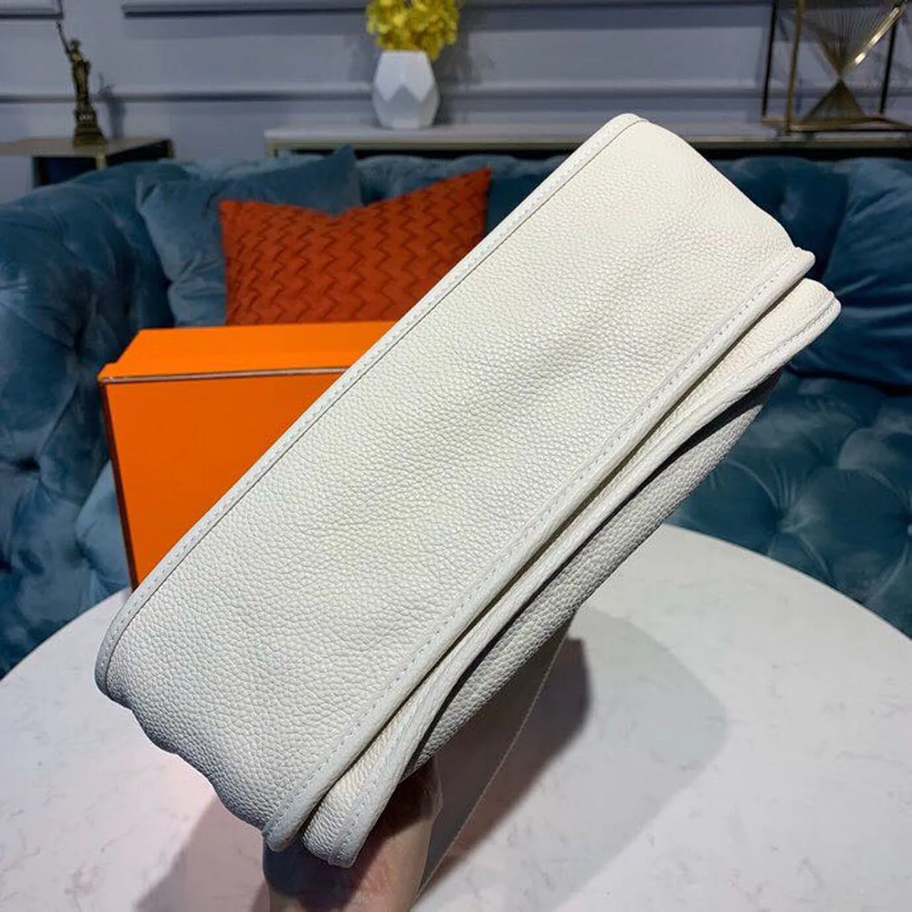 Hermes Evelyne III GM Bag White / - Image 8