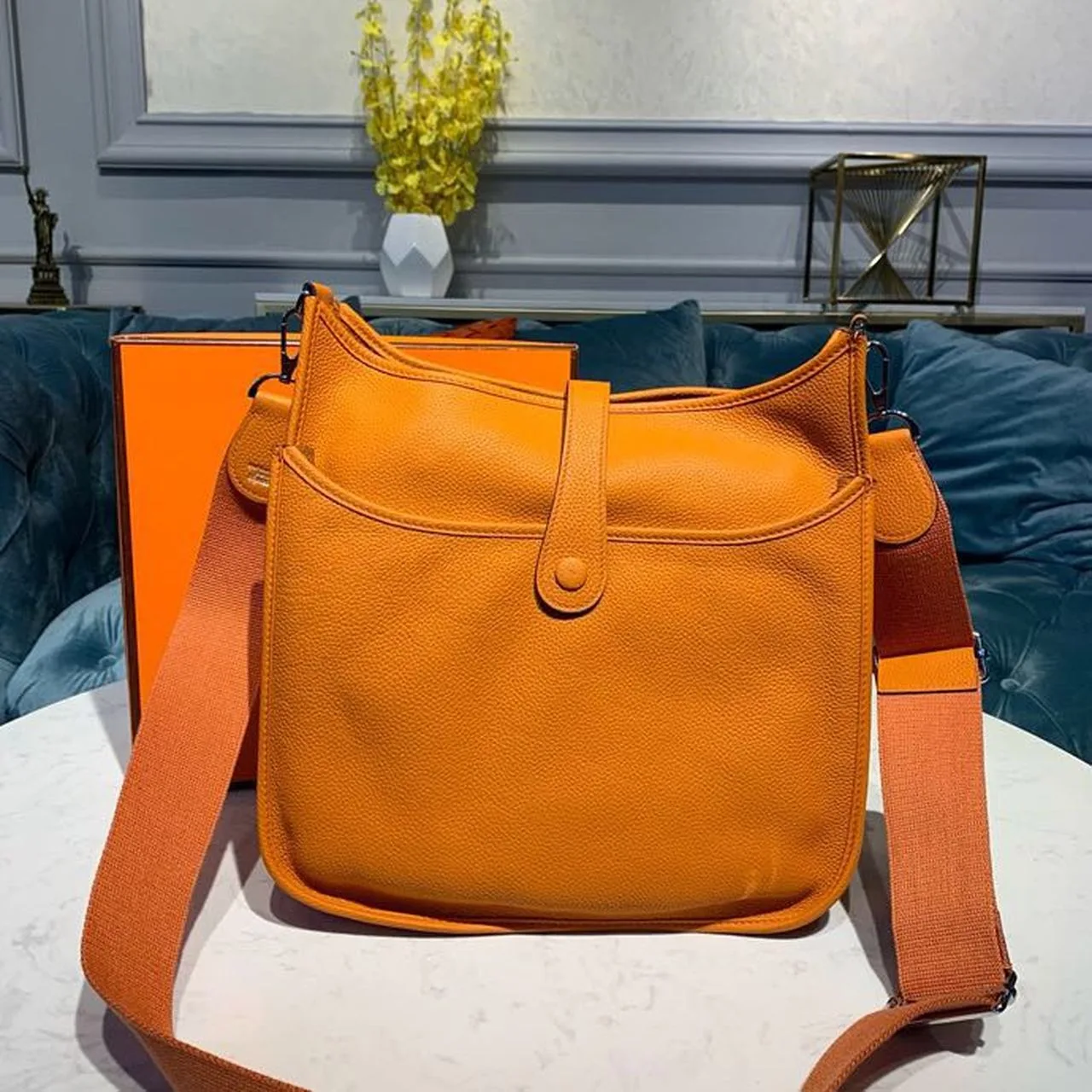 Hermes Evelyne III GM Bag Orange / - Image 4
