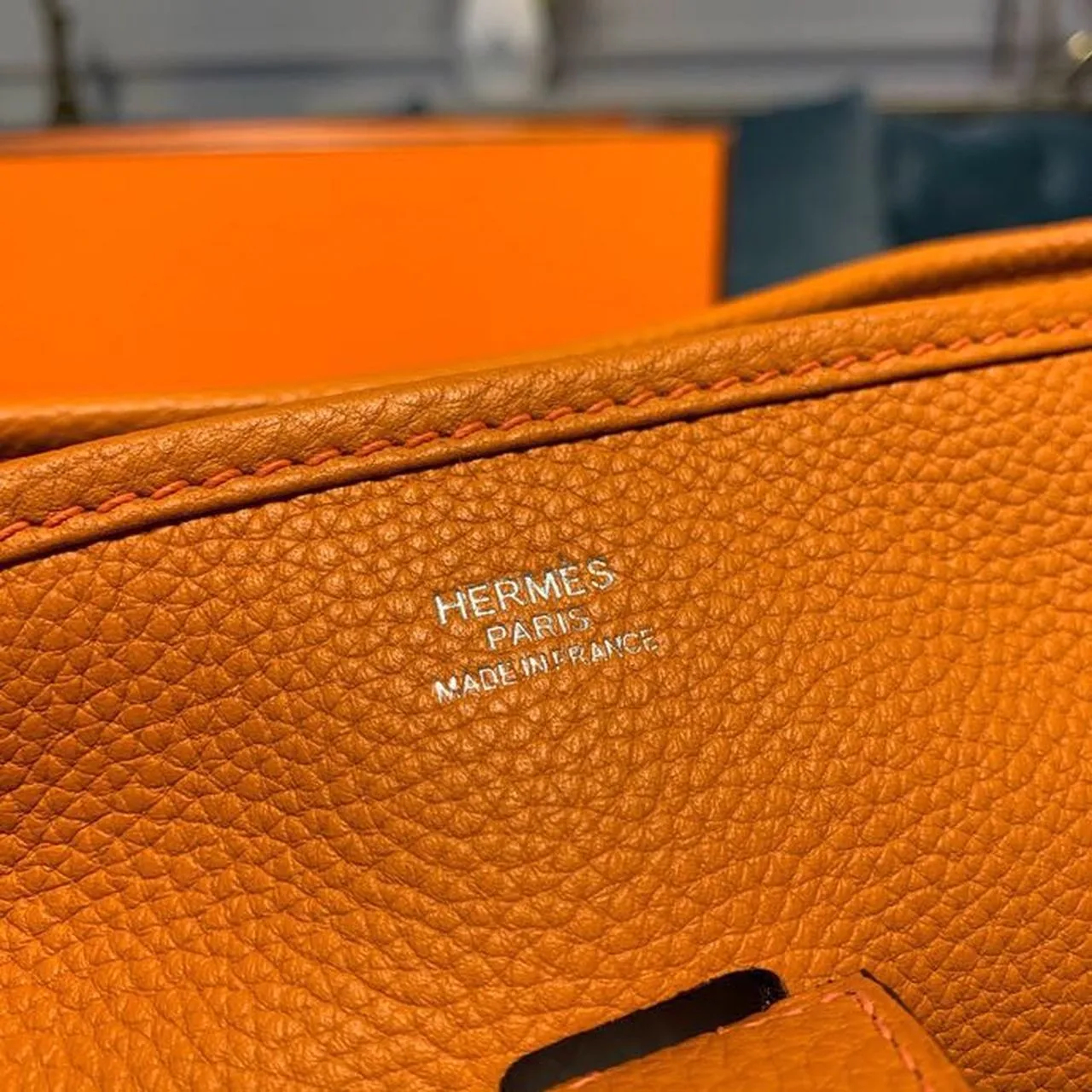 Hermes Evelyne III GM Bag Orange / - Image 9