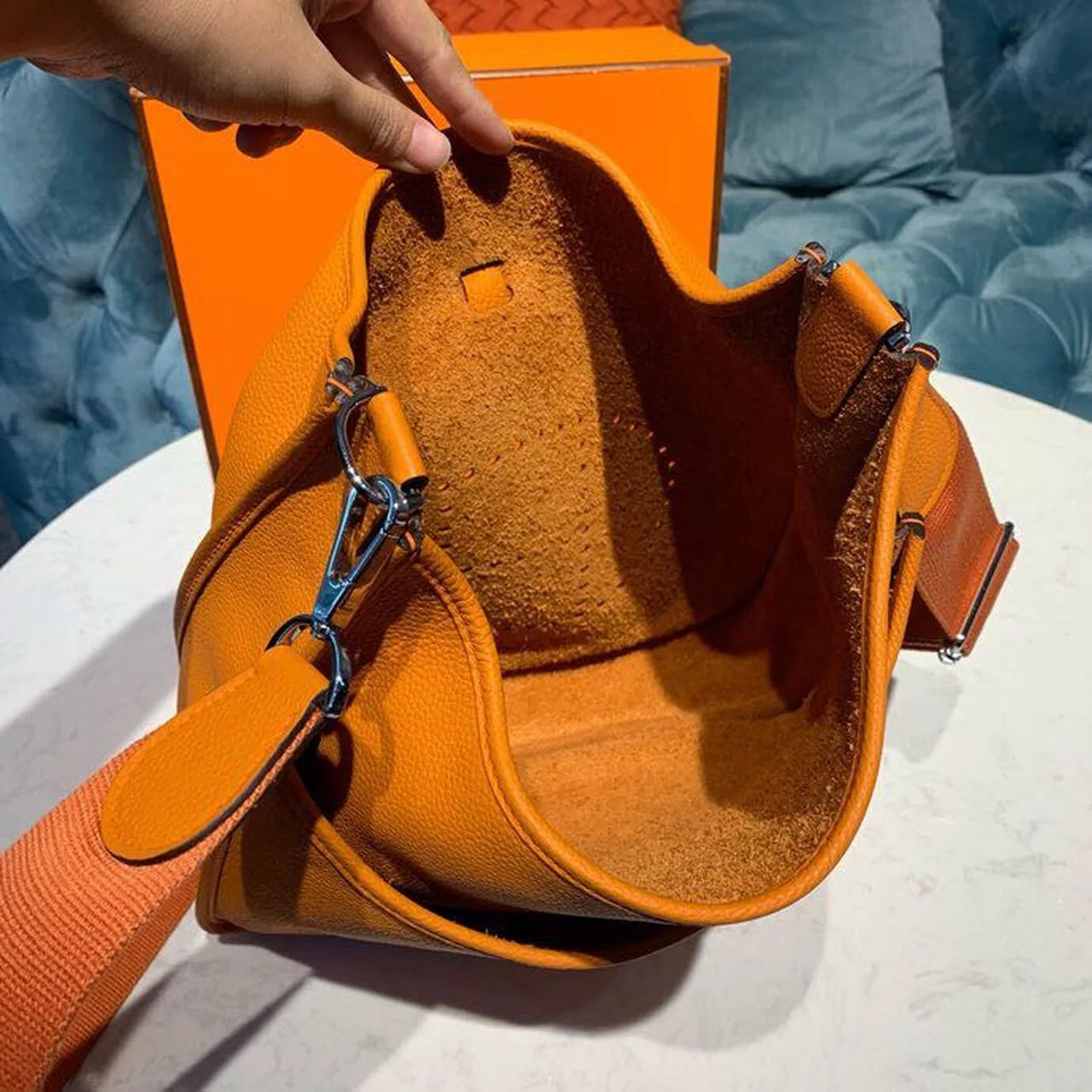 Hermes Evelyne III GM Bag Orange / - Image 10