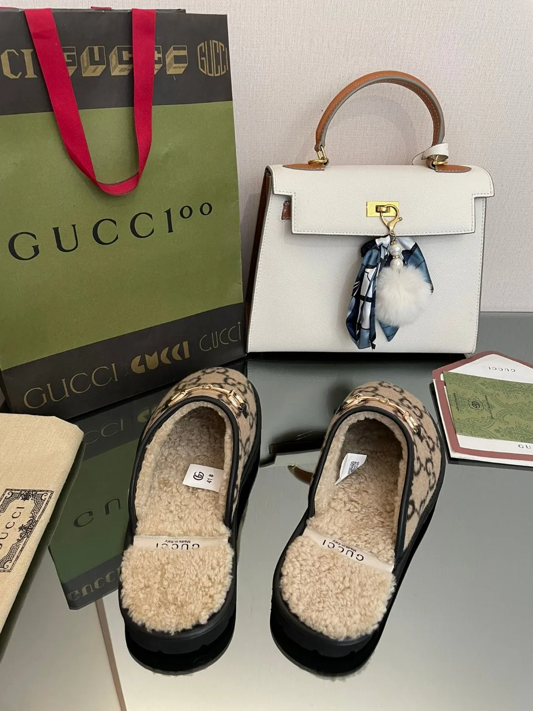 Gucci Men’s GG Slipper With Horsebit Brown GG Shoes - Image 6