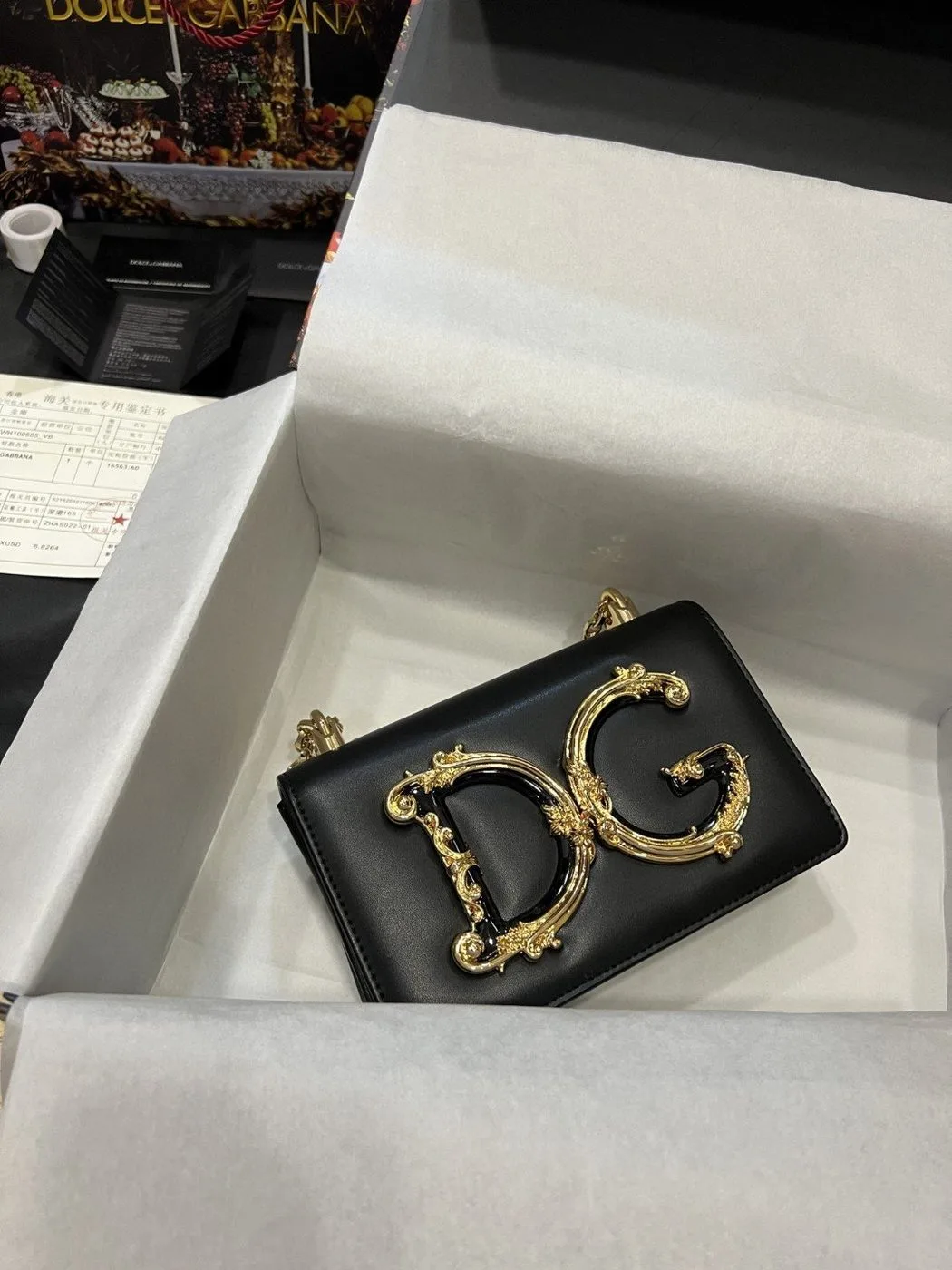 Alternative view of Dolce & Gabbana Nappa DG Girls Shoulder Bag Black / DG BB6498AZ80180999