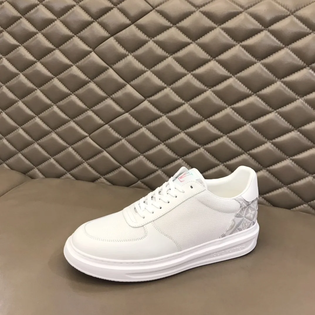 Louis Vuitton Rivoli Sneaker Monogram Metallic Canvas White - Image 4