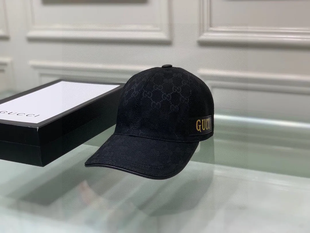 Gucci Baseball Hat Black - Image 8