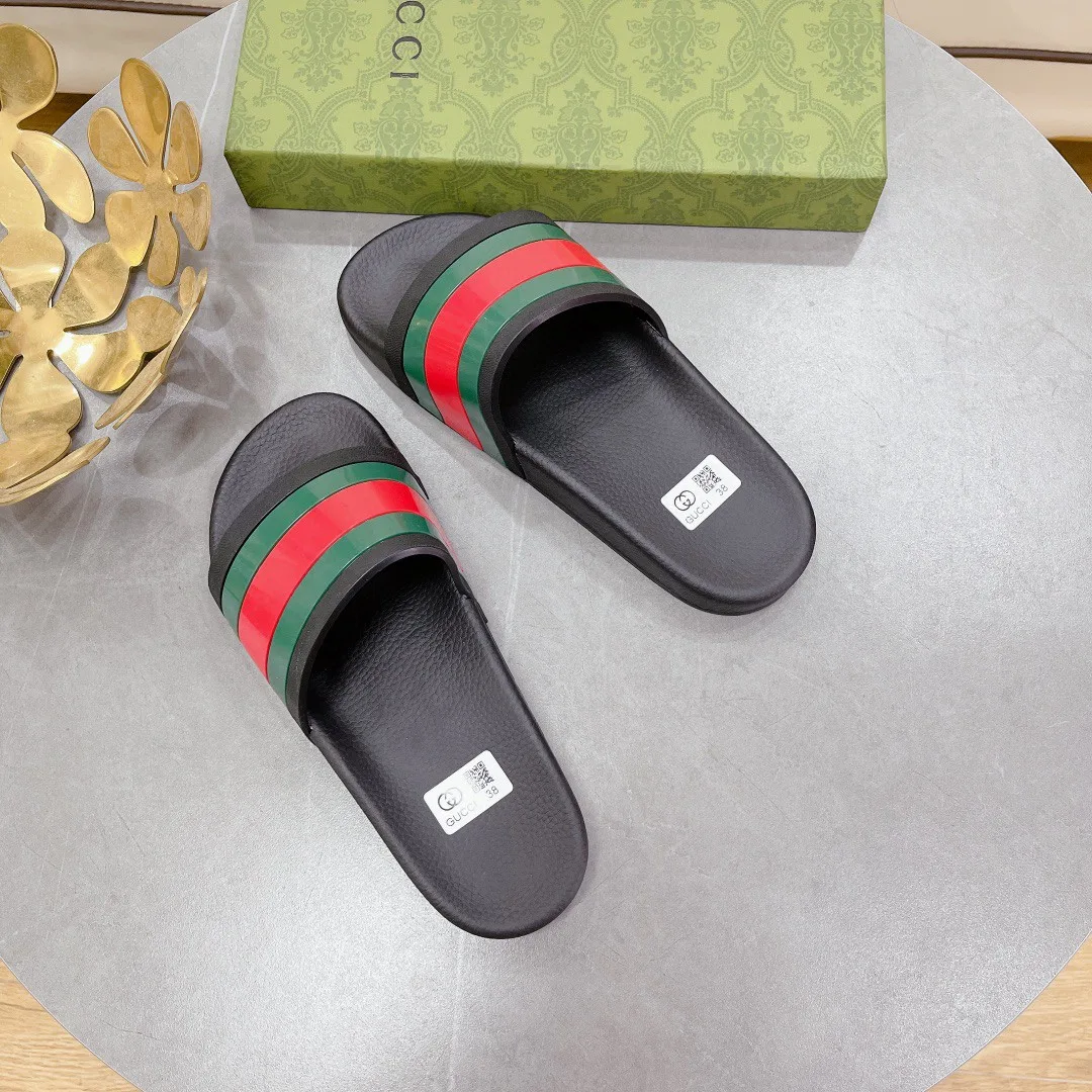 Gucci Women’s Slide Sandal With Web Black - Image 4