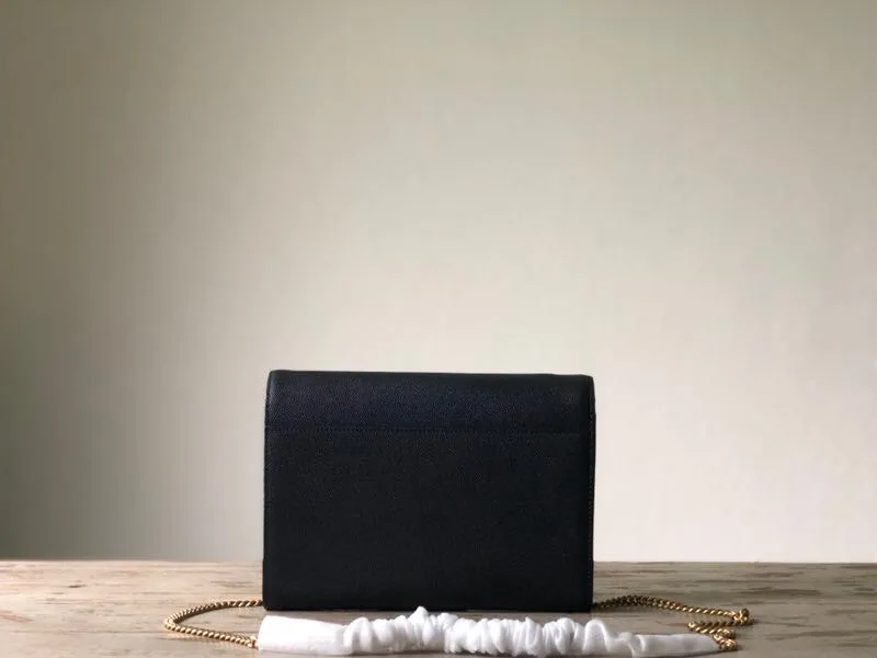 Saint Laurent Cassandra Flap-Front Crossbody Bag Black / YSL - Image 5