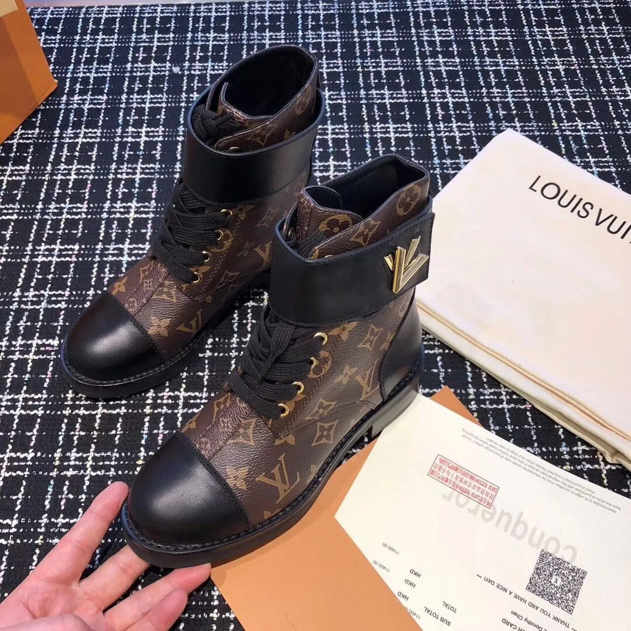 Alternative view of Louis Vuitton Wonderland Flat Ranger Monogram Canvas Black/Brown