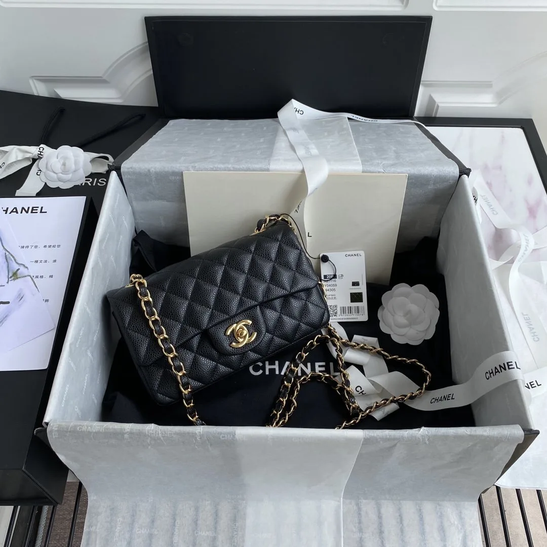 Alternative view of Chanel Classic Flap Bag Small Crossbody / Black Gold Hardware