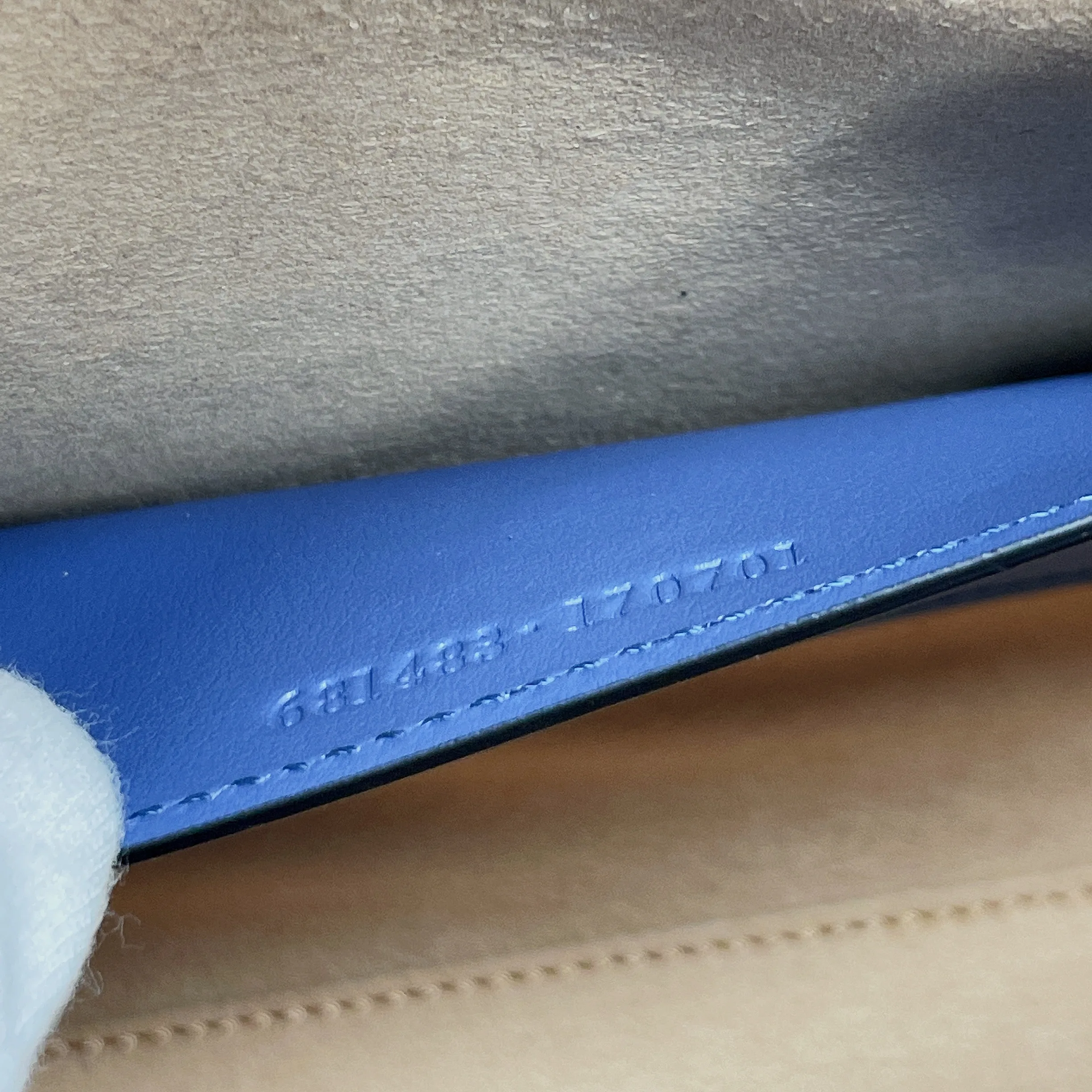 Gucci Marmont Small Matelasse Tote Bag / Blue Palladium Hardware - Image 9
