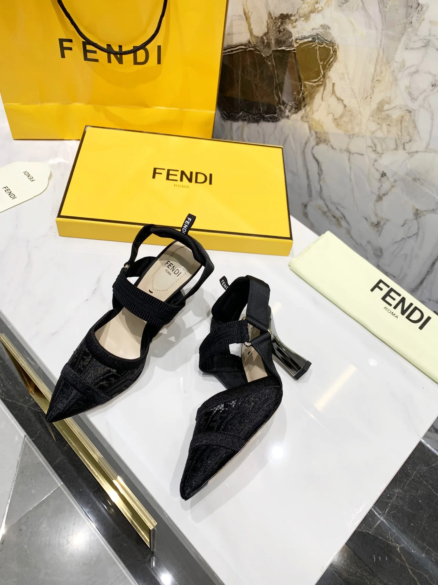 Fendi Colibri Micromesh Black FF - Image 5