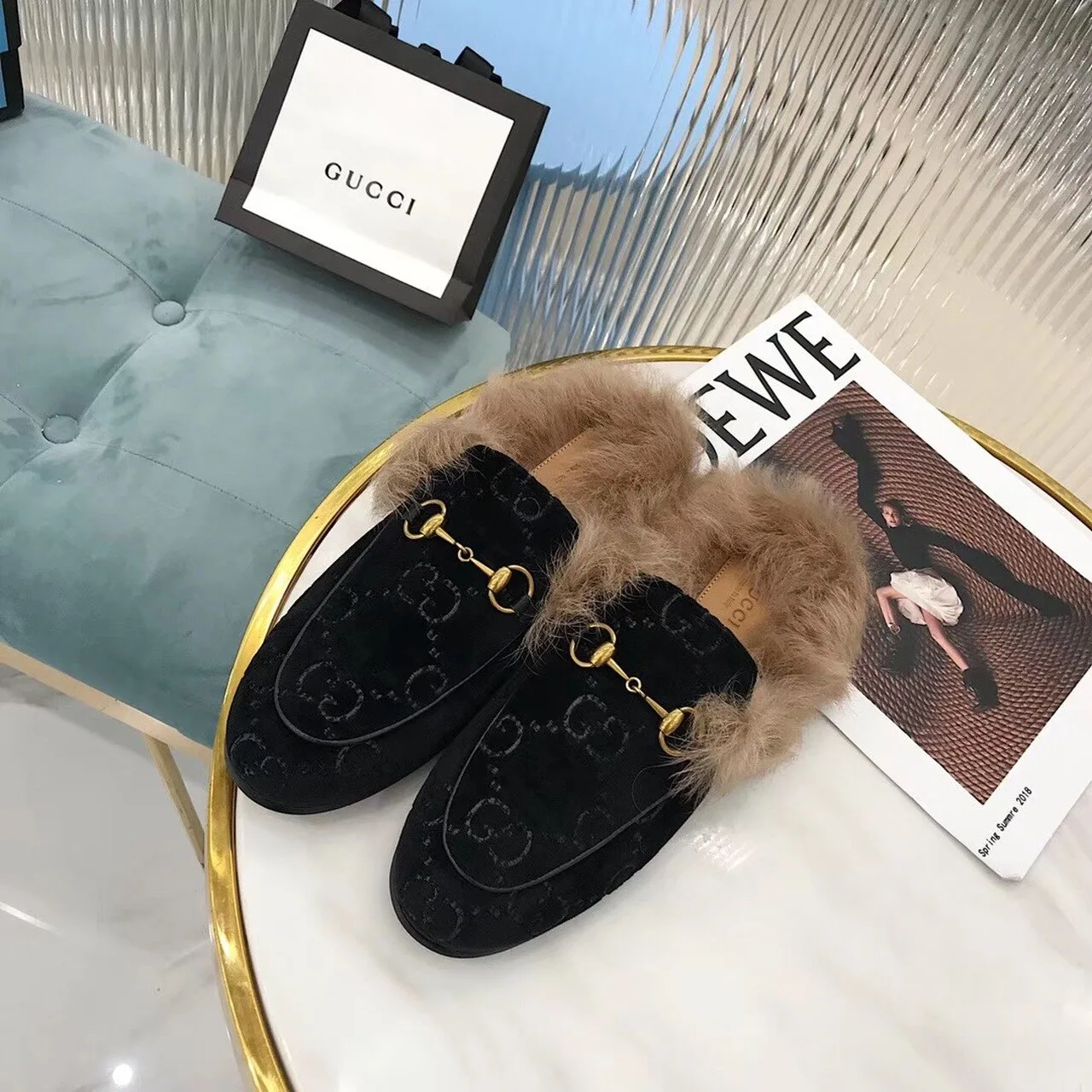 Gucci Women’s Princetown Slipper Mules By Velvet Black - Image 10