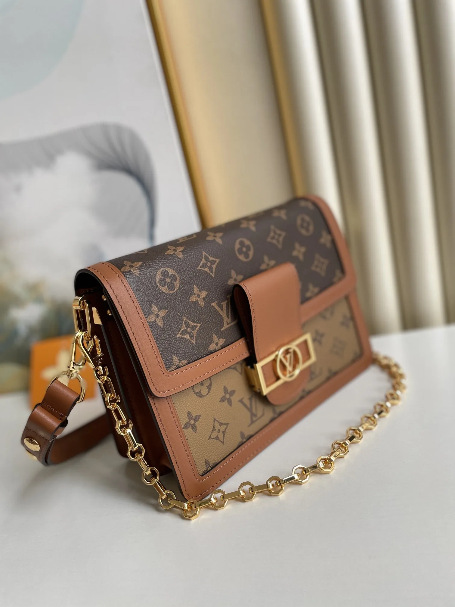 Louis Vuitton Dauphine MM Monogram And Monogram Reverse Canvas By Nicolas Ghesquière For The Cruise Collection, Women’s Handbags, Shoulder Bags LV - Image 6