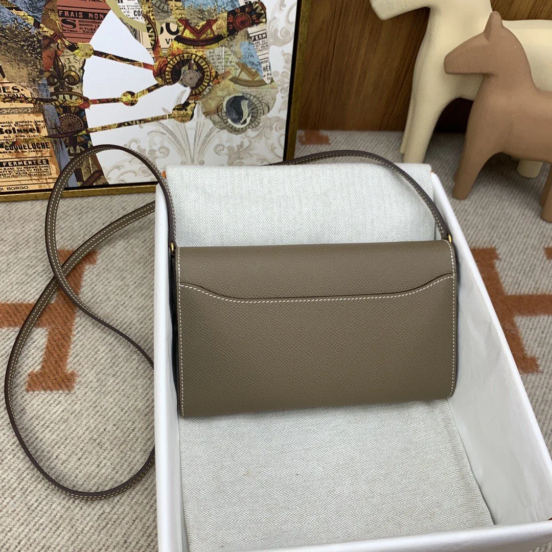Alternative view of Hermes Constance Long Togo Wallet Brown, Gold Toned Hardware Bag