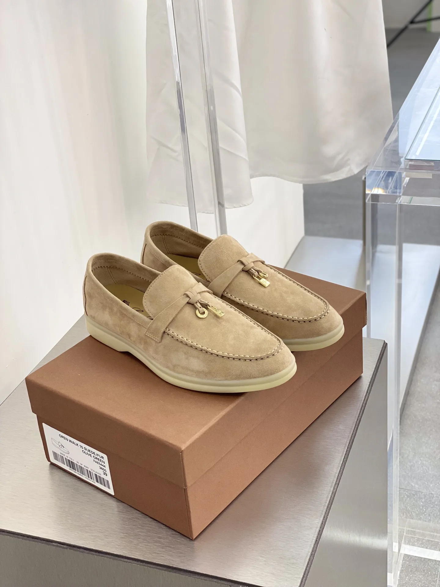 Loro Piana Summer Charms Walk Loafers Sandstone – FAE5444 - Image 5