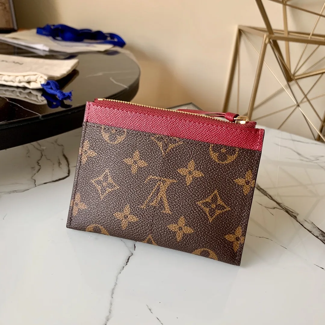 Alternative view of Louis Vuitton Zipped Card Holder Monogram Canvas Fuchsia