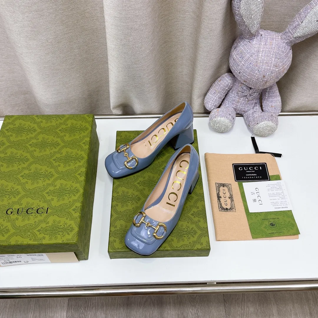 Alternative view of Gucci Women’s Mid-Heel Ballet Flat With Horsebit Jade Green