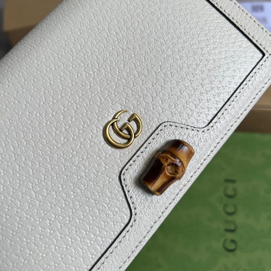 Gucci Diana Mini Bag With Bamboo White , / - Image 10