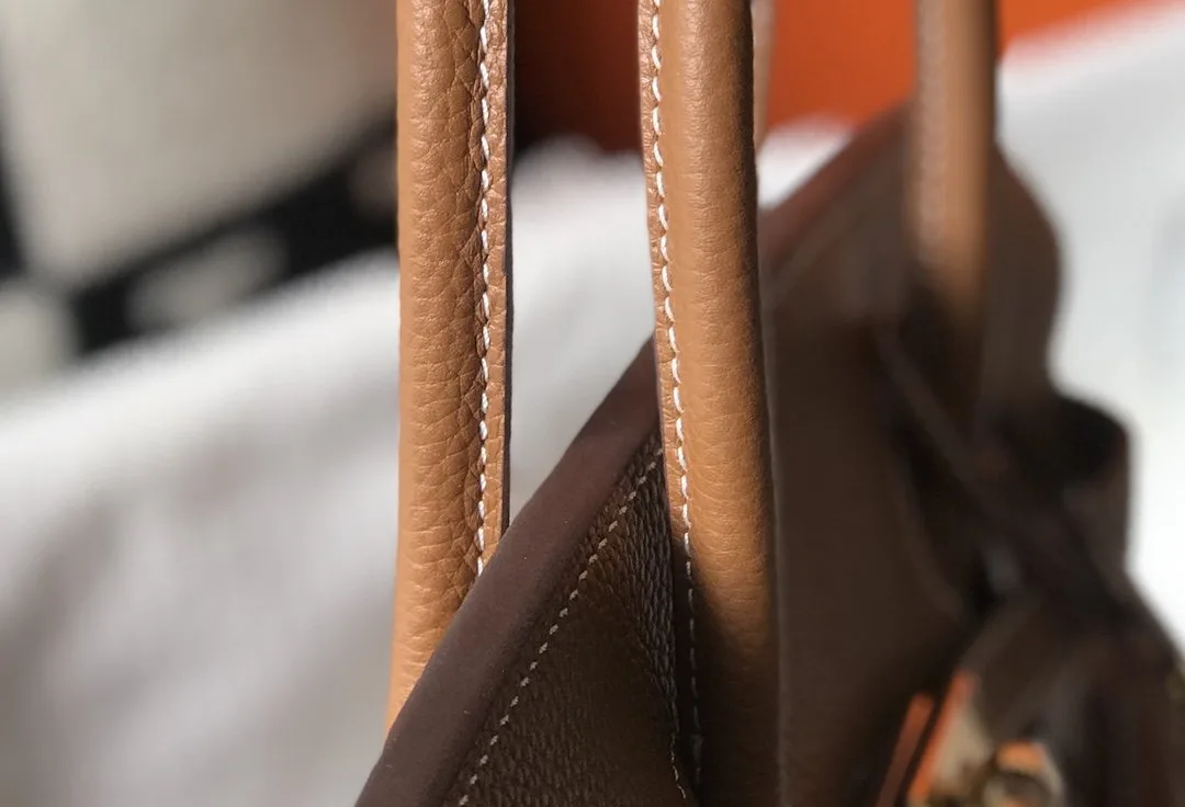 Hermes Birkin Top Handle Bag / Brown Togo Gold Hardware Bag - Image 5