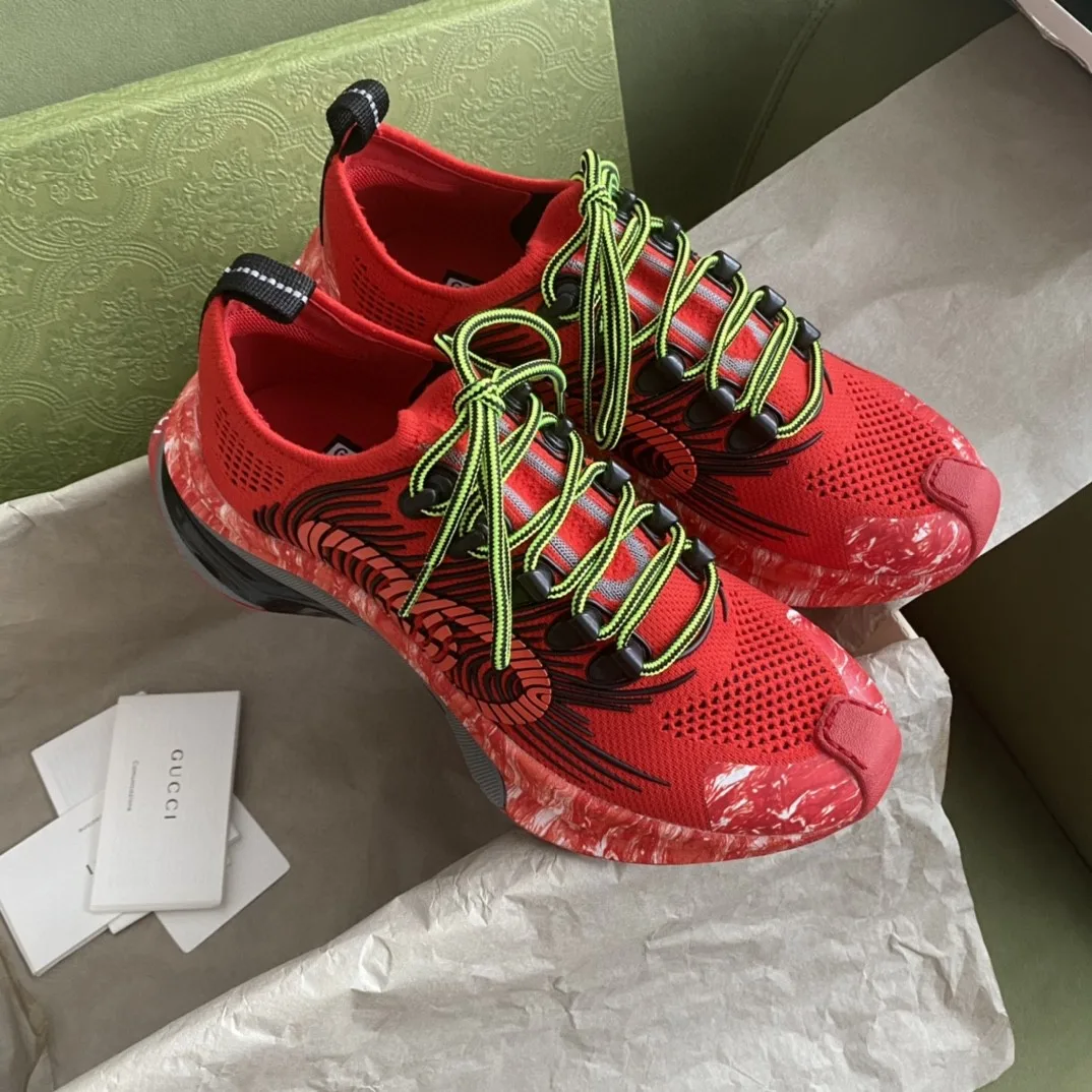 Gucci Run Men’s Sneaker Red - Image 3