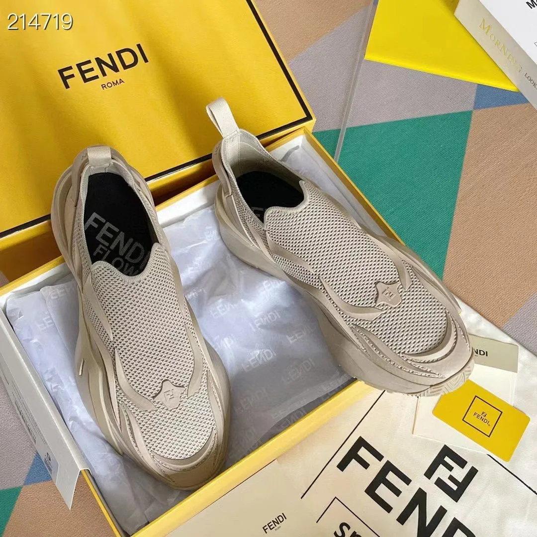 Fendi Flow Beige Sneakers 7E1504AHI8F0EJB - Image 10