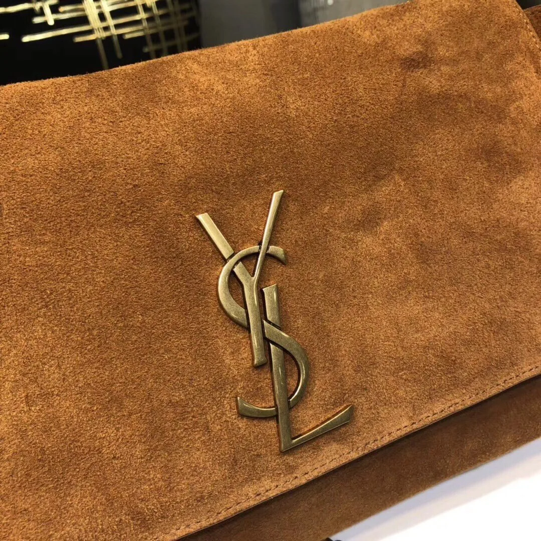 Saint Laurent Kate Medium Reversible Chain Bag Brown / YSL - Image 4