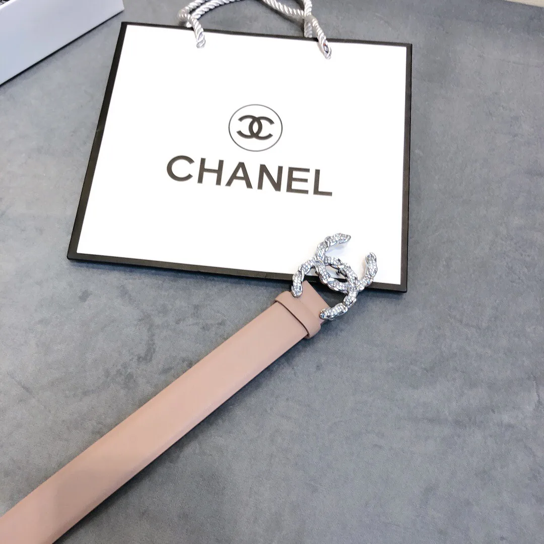 Chanel Belt With Double C Buckle Beige Women - Image 3