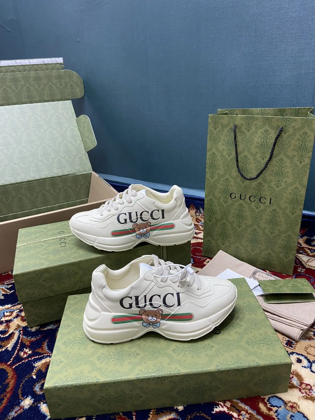 Gucci KAI x Gucci Rhyton Sneaker White Ivory - Image 7