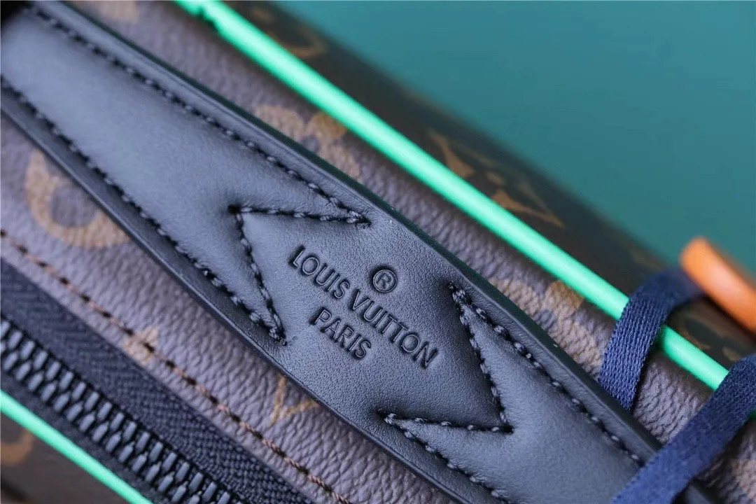 Alternative view of Louis Vuitton S-Lock Messenger Monogram Macassar By Virgil Ablohs Minty Green