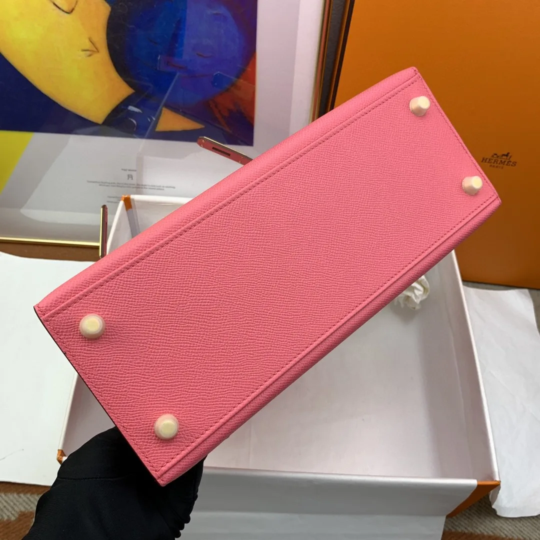 Alternative view of Hermes Kelly 28 Sellier Epsom Pink Bag