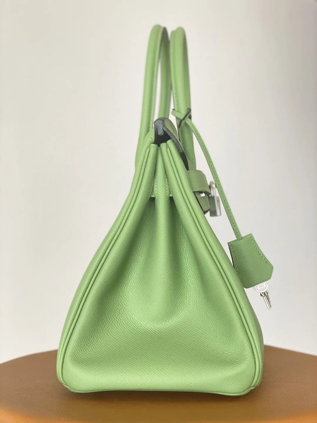 Hermes Birkin Nata Swift Green Silver Toned Hardware / - Image 3