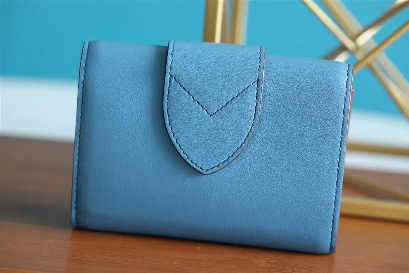Louis Vuitton Pont 9 Compact Wallet Blue - Image 7