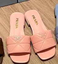 Prada Quilted Nappa Sabots Pink / PRD - Image 2