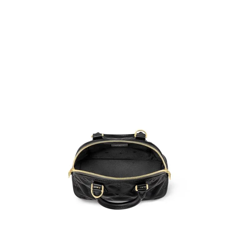 Louis Vuitton Alma BB Top Handle Bag / Black Gold Hardware - Image 4