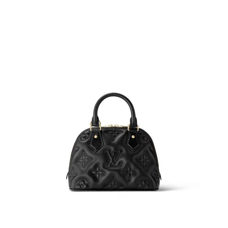 Louis Vuitton Alma BB Top Handle Bag / Black Gold Hardware - Image 5