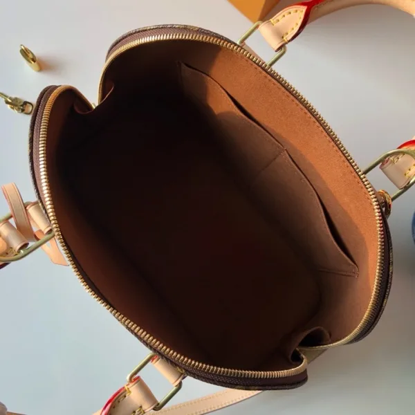 Alternative view of Louis Vuitton Alma PM Top Handle Bag / Brown Gold Hardware