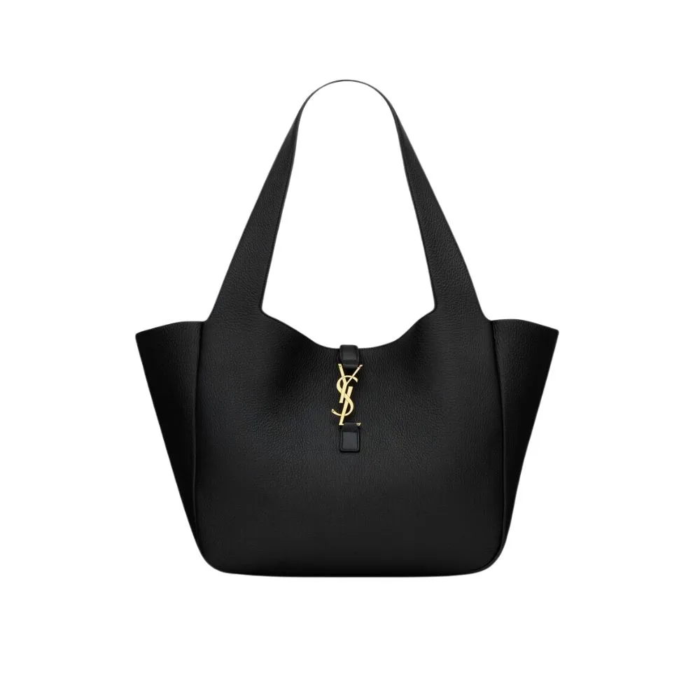 Alternative view of Saint Laurent Le 5 A 7 Bea In Grained Leather Black Bag - 19.7 Inches /