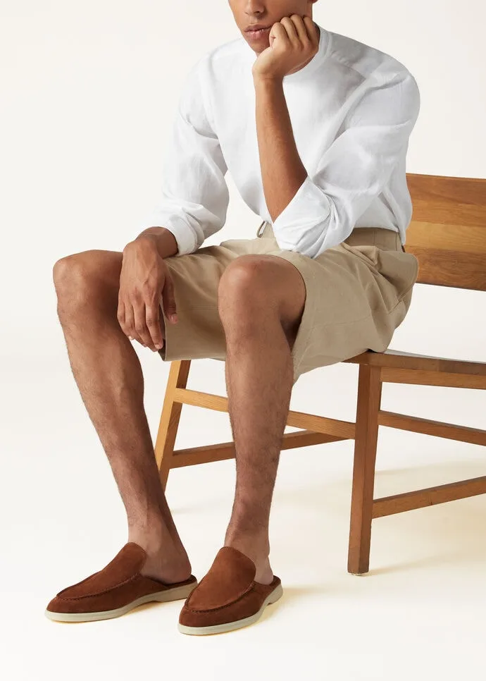 Alternative view of Loro Piana Babouche Walk Loafers Brown