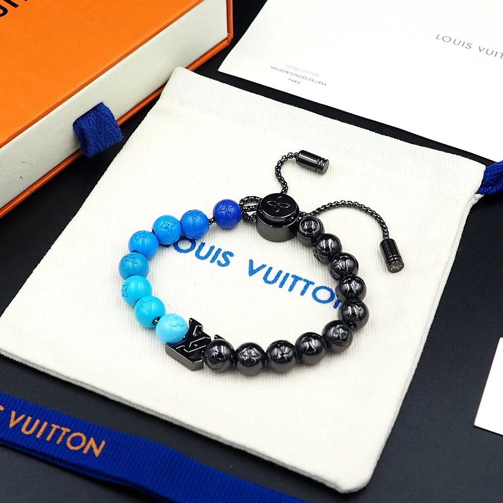 Alternative view of Louis Vuitton Beads Bracelet Blue/Black