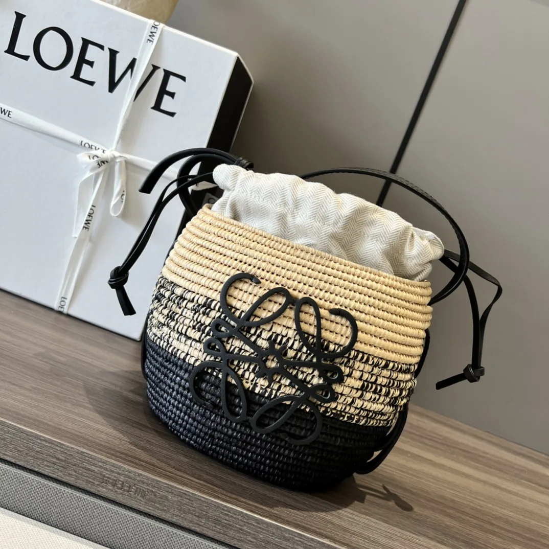 Loewe Beehive Basket Bag Beige/Black / - Image 3