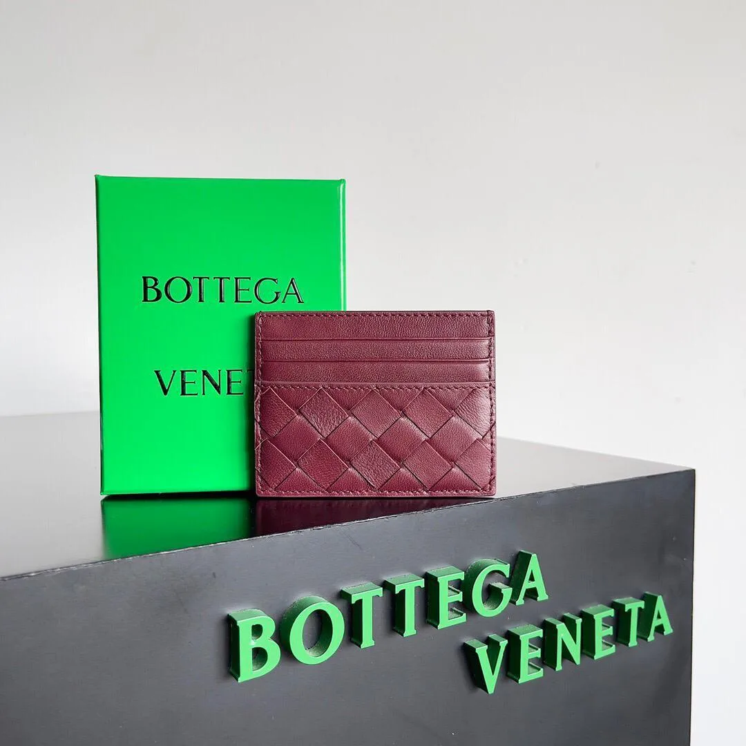Alternative view of Bottega Veneta Credit Card Case Barolo /