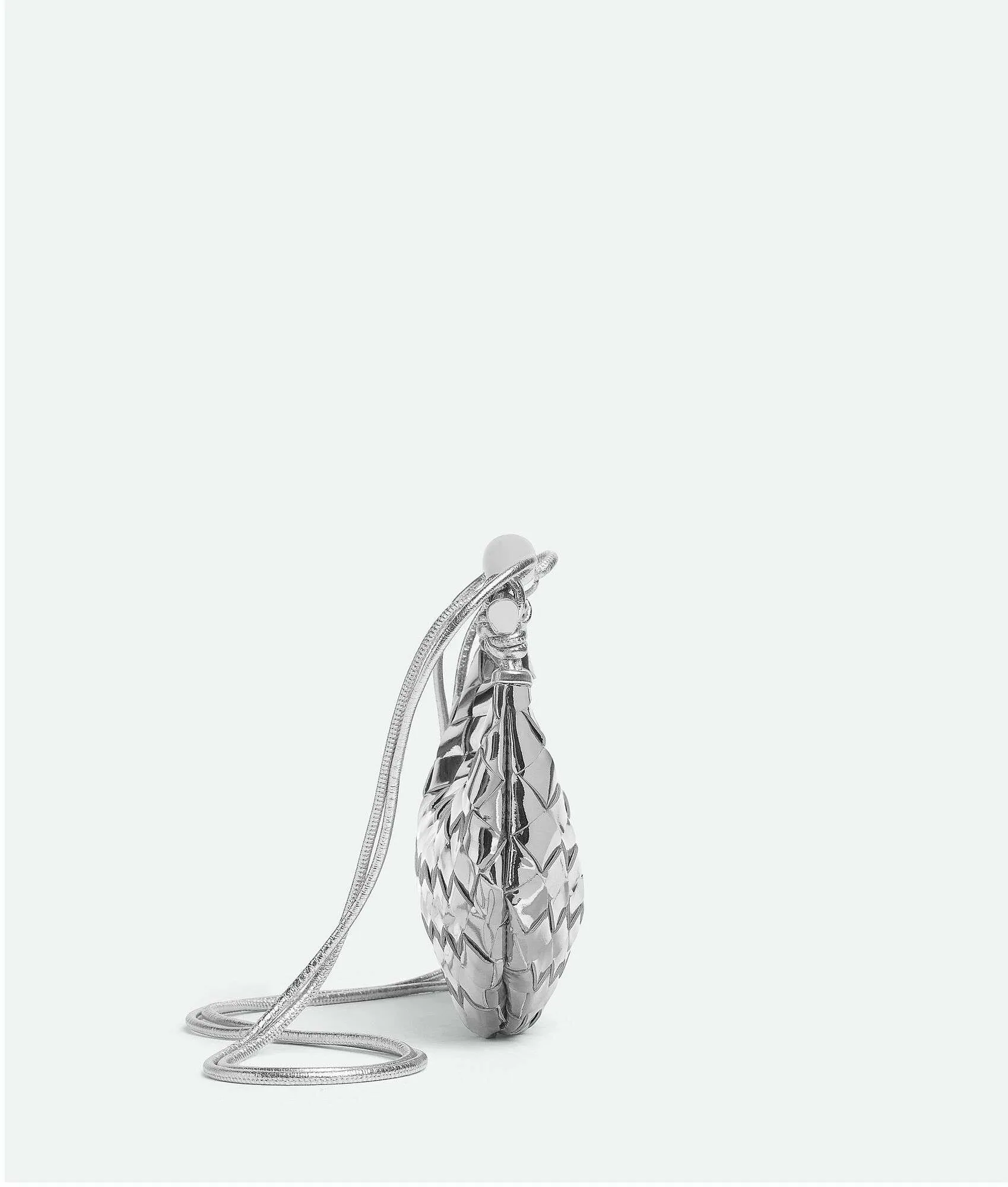 Bottega Veneta Mini Sardine Silver Bag - 7.9 Inches/ - Image 4
