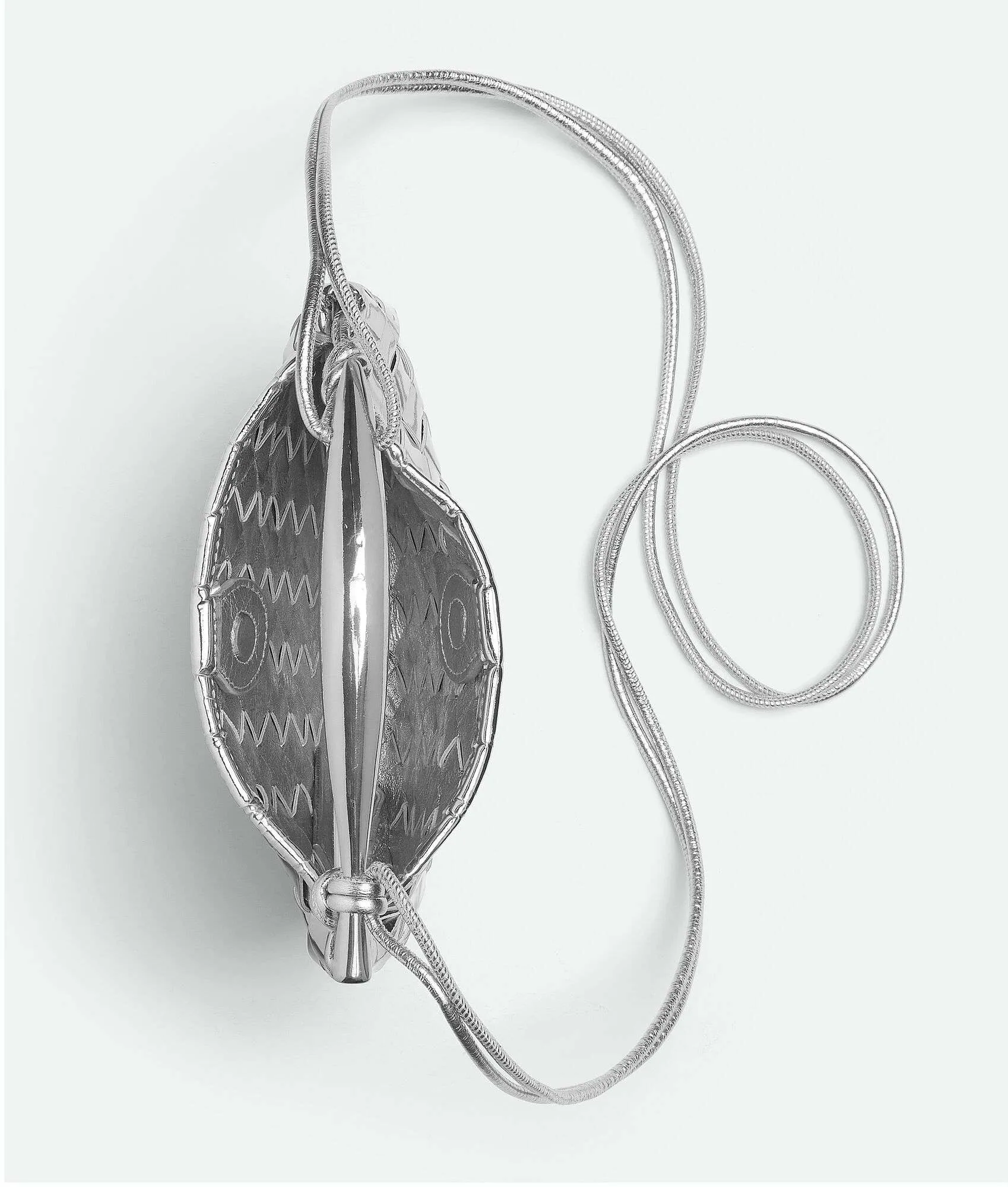 Bottega Veneta Mini Sardine Silver Bag - 7.9 Inches/ - Image 3